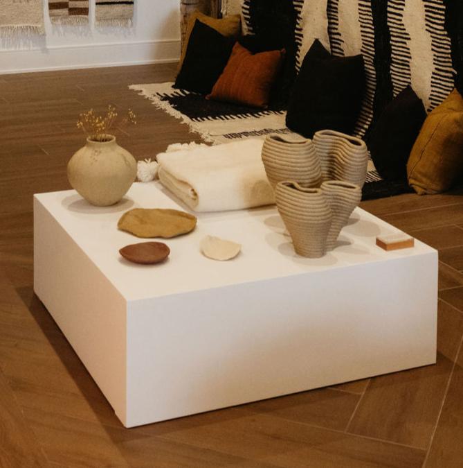 Wood Pedestal - 36"x36" Top